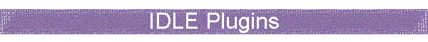 IDLE Plugins